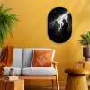 Saxofonisten - Hoeden - Rook - Licht Wandcirkel Ovaal Forex klein -sfeer4