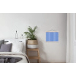 Klassiek - Strepen - Blauw textielposter latten blank klein 122 -woonkamer
