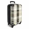 Klassiek geruit patroon in beige NBS - Handbagage koffer - Kinderen Unisex middel -productfoto_3d
