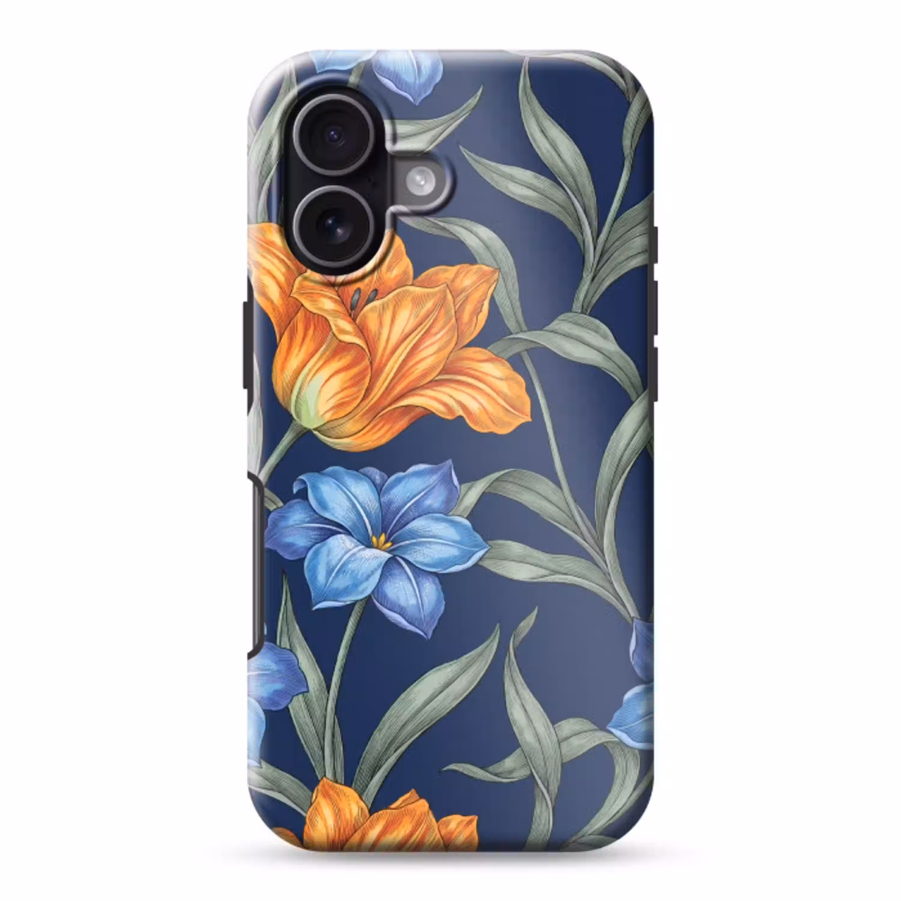 Bloemen - Botanisch - Patroon Toughcase MagSafe Apple iPhone 17 klein -3d