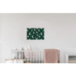 Manen - Sterren - Groen Muursticker klein 286 -kinderkamer