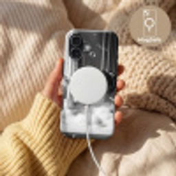 Bad - Bubbels - Zwart - Wit Toughcase MagSafe Apple iPhone 17 klein -USP_MagsafeV