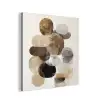 Ovaal - Kleurvlakken - Penseelstreken aluminium wit klein -3d