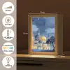 Sterrenhemel - Goud - Moskee Light Box met kabel (Tafellamp) klein -USP_NL