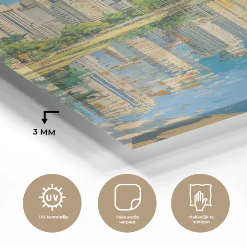 Berg - Skyline - Strand - Water plexiglas 5mm klein -sfeer2