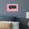 Roze - Tekstwolk - Groen - BLAH BLAH BLAH poster papier klein -sfeer2