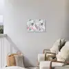 Bladeren - Jungle - Pastel - Tropisch Tuinposter op houten frame 2 cm dik klein -sfeer1