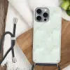 Groen - Marmer - Vloeiende aders Hoesje iPhone 16 Pro Max met koord klein 804 -sfeer4