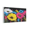 Graffiti - Bloemen - Kleur PET vilt middel -3d