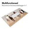 Kudde paarden - Stofwolk - Bruin - Zwart Muismat XXL klein -sfeer4