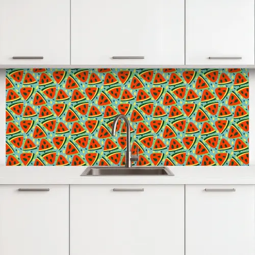 Watermeloen - Zomers - Fruit keuken achterwand 2 middel 871 -3d