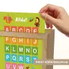 Alfabet - Educatief - Letters leren voor kinderen - Groen - Dieren Light Box met kabel (Wandlamp kind) klein -USP_websiteprintNL