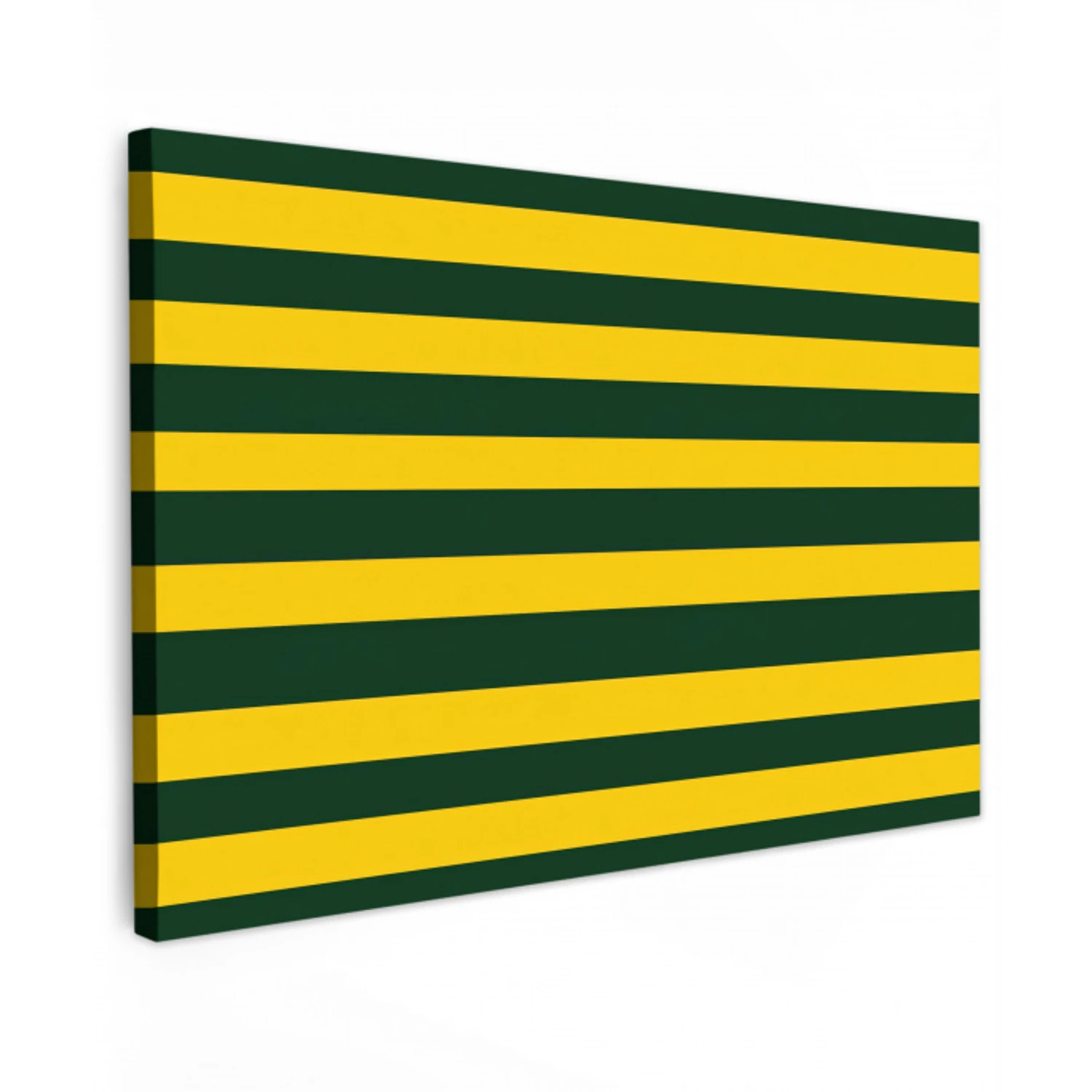 Klassiek - Strepen - Groen canvas 2cm klein 34 -z3d