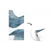 Lijnen - Golven - Abstract - Blauw fotobehang vinyl groot -3d