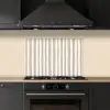 Minimalistisch - Strepen - Beige keuken achterwand spatscherm klein 900 -sfeer1