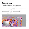 Bloemen - Kleurrijk - Bladeren Muismat XXL klein -sfeer5