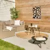 Hout - Boomstammen - Textuur Tuinposter op houten frame 2 cm dik klein -sfeer2
