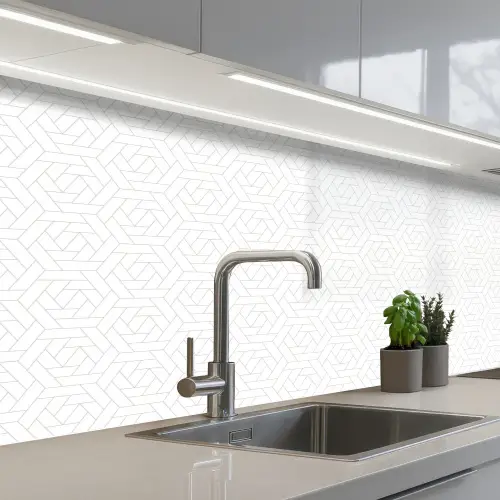 Grafisch - Patroon - Modern - Tegels keuken achterwand 2 middel 871 -3d_schuin