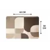 Geometrisch - Geweven structuur - Modern Placemat vinyl groot -specs