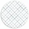 Raster - Blauw - Patroon Wandcirkel plexiglas klein 852 -3d