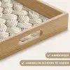 Touw - Gebreid - Beige Dienblad Rechthoek middel 911 -USP_HandgreepNL