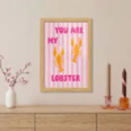 Lobster - Love - Valentijn fotolijst eiken zonder passe partout klein -sfeer5