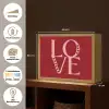Love - Rood - Hatjes Light Box met batterij (Wandlamp) middel -USP_websiteoverzichtDE