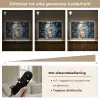 Dino - Jungle - Blauw Light Box met batterij (Wandlamp kind) middel -USP_dimbaarNL