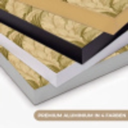 Palmbladeren - Klassiek - Groen Textielframe zwart klein 947 -USP_kleurenDE