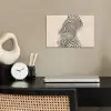 Lijnen - Abstract - Golvend - Zwart poster papier klein -sfeer1