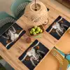 Stier - Kleurrijk - Hoorns Placemat vinyl groot -zzsfeer5_Kitchenyeah-website
