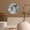 Lakens - Armen - Wijn - Glas Wandcirkel behangsticker klein -sfeer1