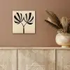 Bladeren - Gestreept - Stengel - Beige aluminium wit klein -sfeer4
