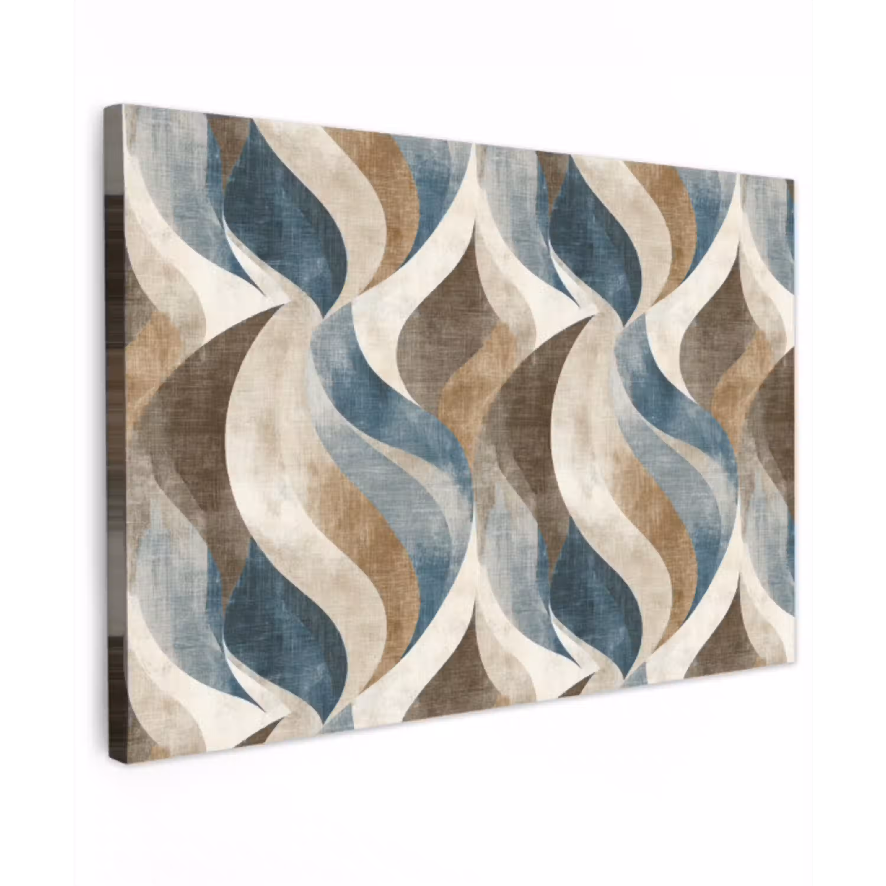 Abstract - Golven - Kleurrijk Tuinposter op houten frame 2 cm dik klein 845 -3d