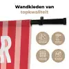 Amor - Strepen - Rood - Roze Wandkleed katoen klein -sfeer2