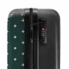 Patronen - Plus patroon op grijsblauw NBS - Handbagage koffer - Kinderen Unisex middel -slot