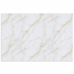 Wit - Marmer - Goud - Luxueus poster papier klein 62 -3d