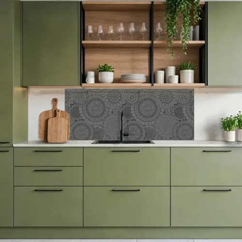 Design - Bohemian - Zonnebloem keuken achterwand 2 middel 871 -sfeer3
