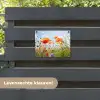 Klaprozen en korenbloemen in zomers licht tuinposter los doek klein -sfeer3
