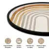 Minimalistisch - Boog - Lijnen - Beige Fotolijst rond zonder passe partout klein -closeup_NL
