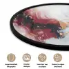 Rood - Abstract - Goud - Modern Fotolijst rond zonder passe partout klein -closeup_NL