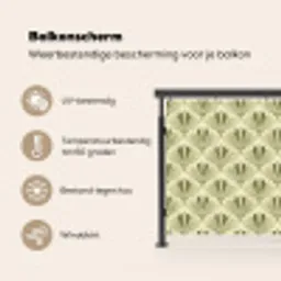 Klassiek - Waaier - Groen Balkonbeschermer Duitsland klein 596 -specs_NL