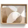 Ovale vormen - Transparant - Zachte overgang Dienblad Rechthoek middel -z3d_shopping