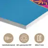 Muis - Kimono - Bloemen - Blauw PET vilt klein -closeup_NL
