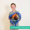 Bruisende basketbal Kinderrugzak - Blauw middel -sfeer1_NL