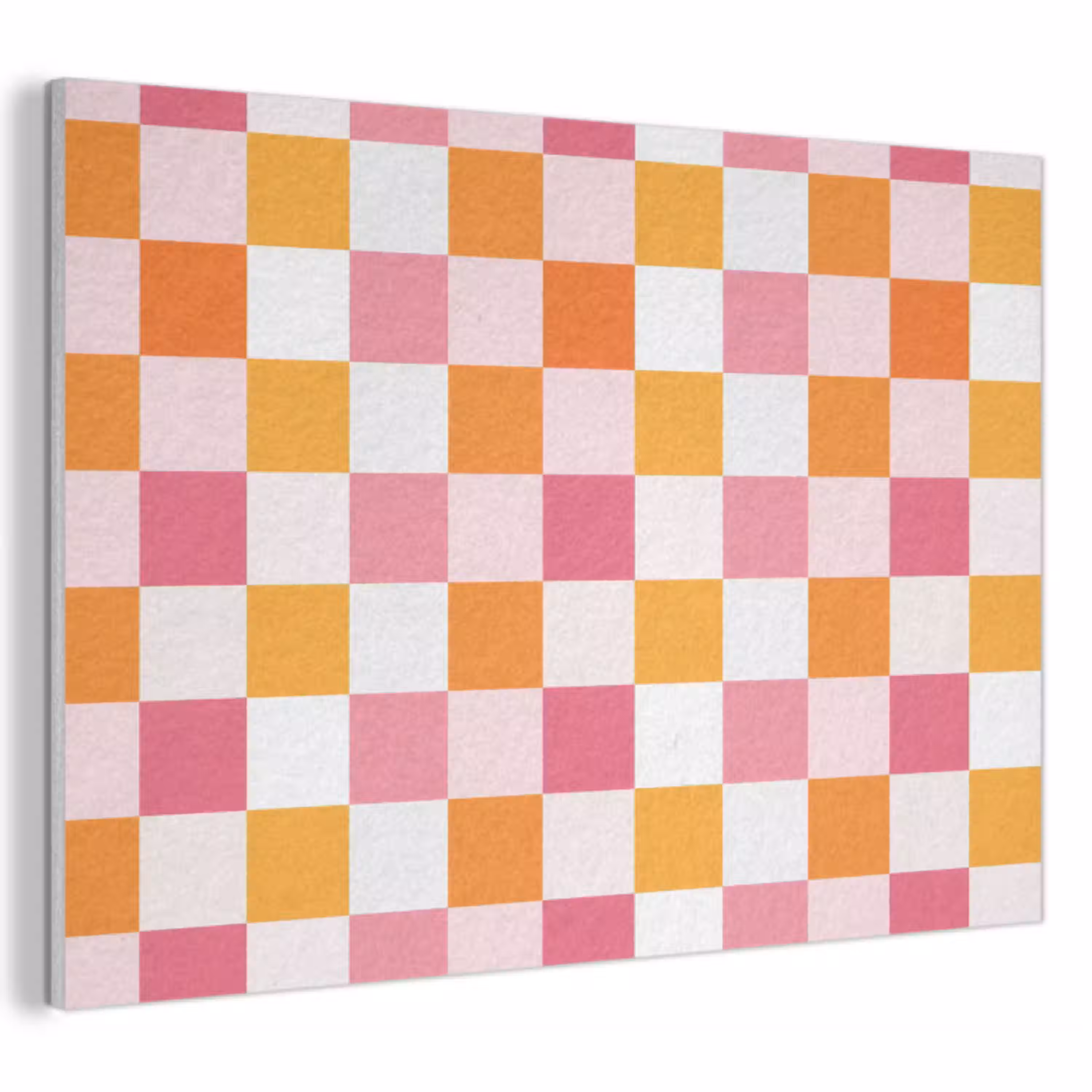 Patroon - Vierkant - Roze PET vilt klein 837 -3d