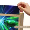 Snelheid - Licht - Sportwagen - Groen Light Box met kabel (Kinderlampje) klein -USP_websiteprintNL