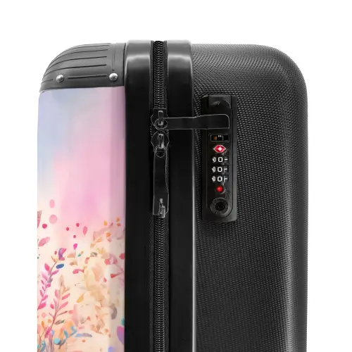 Roze Robijn NBS - Handbagage koffer - Kinderen Unisex middel -slot