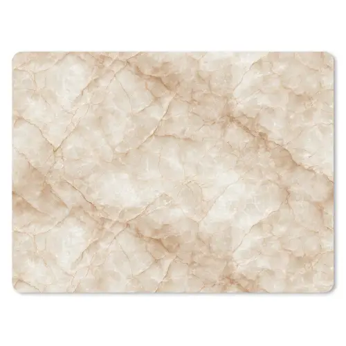 Kristalstructuur - Bruin - Marmer muismat rubber klein 262 -3d