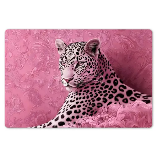 Panter - Luxe - Roze Placemat vinyl groot -zzsfeer1_Kitchenyeah-website